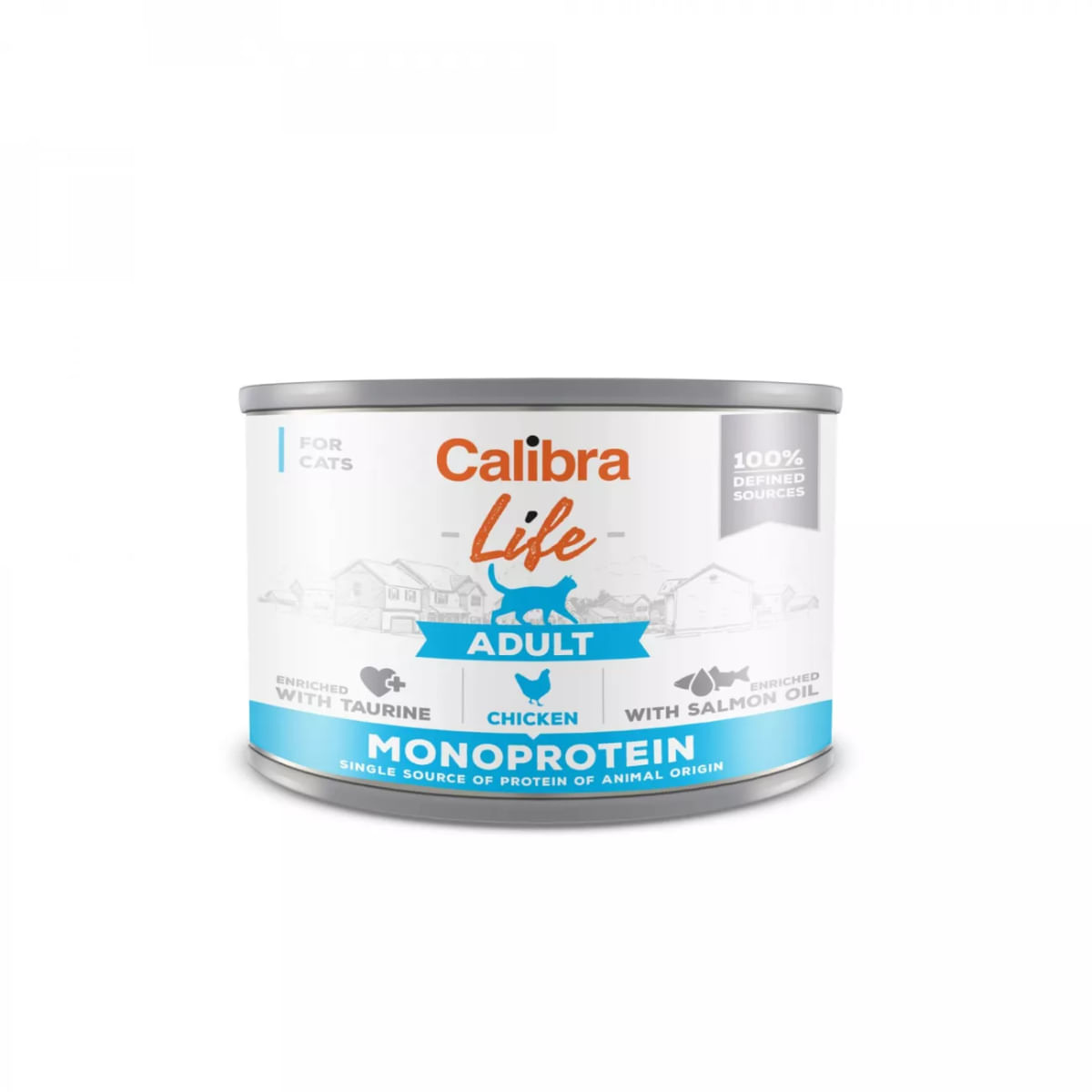 CALIBRA Life, Pui, conservă hrană umedă monoproteică fără cereale pisici, (pate), 200g - poza 1