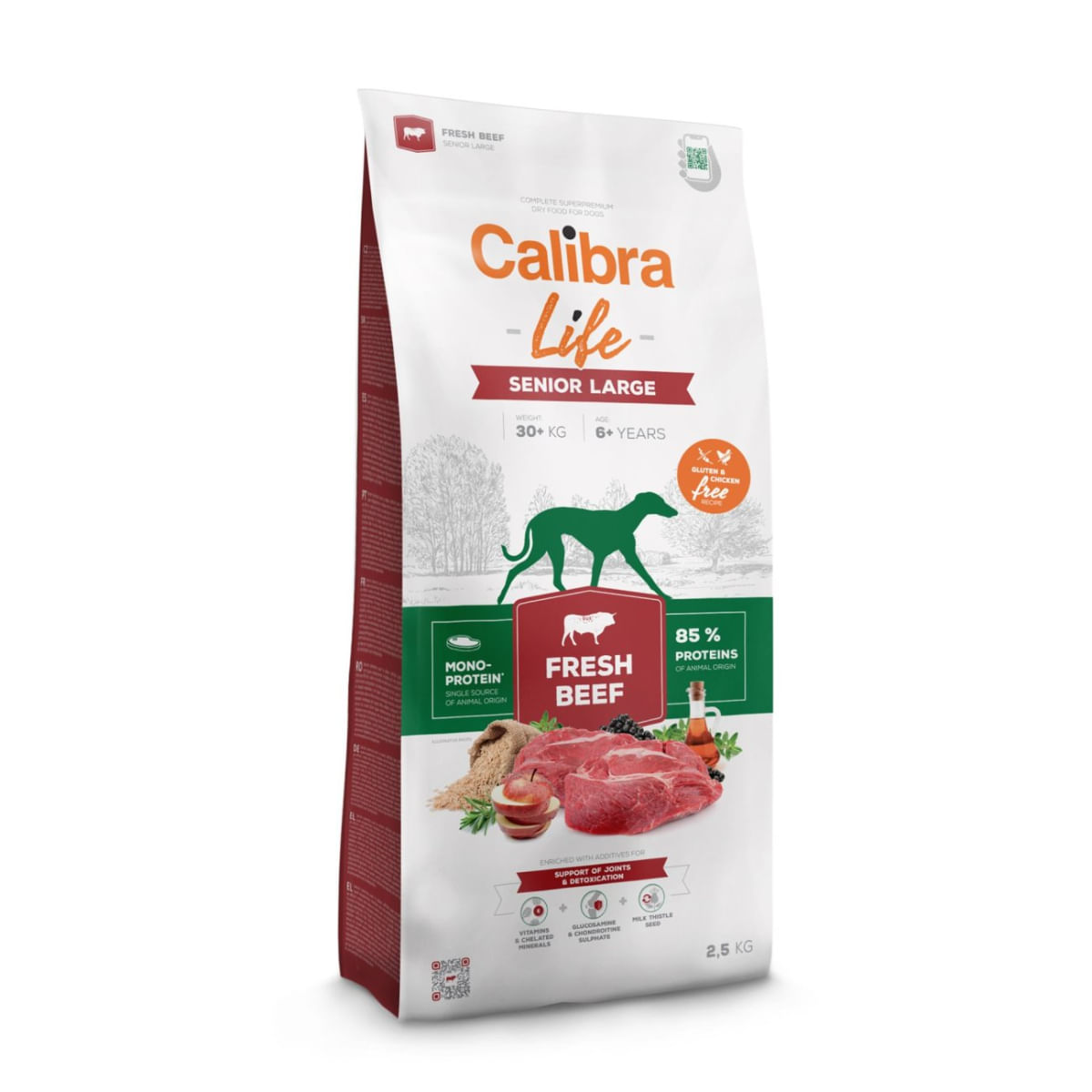 CALIBRA Life Senior Large Fresh Beef, L-XL, Vită, hrană uscată monoproteică câini senior, 12kg - poza 1
