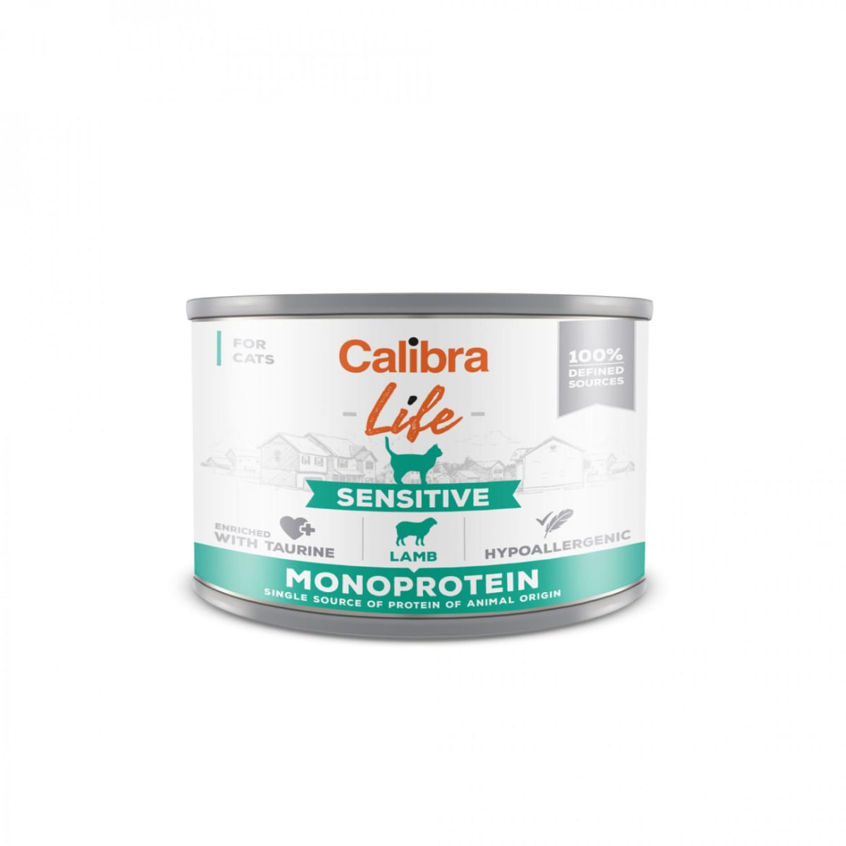 CALIBRA Life Sensitive, Miel, conservă hrană umedă monoproteică fără cereale pisici, (pate), 200g - poza 1
