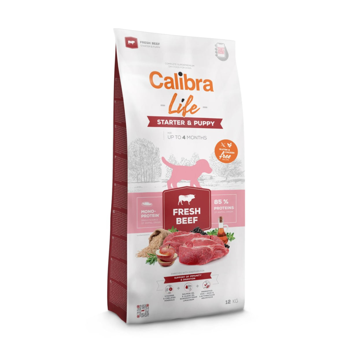 CALIBRA Life Starter & Puppy, XS-XL, Vită, hrană uscată monoproteică câini junior, 2.5kg - poza 1