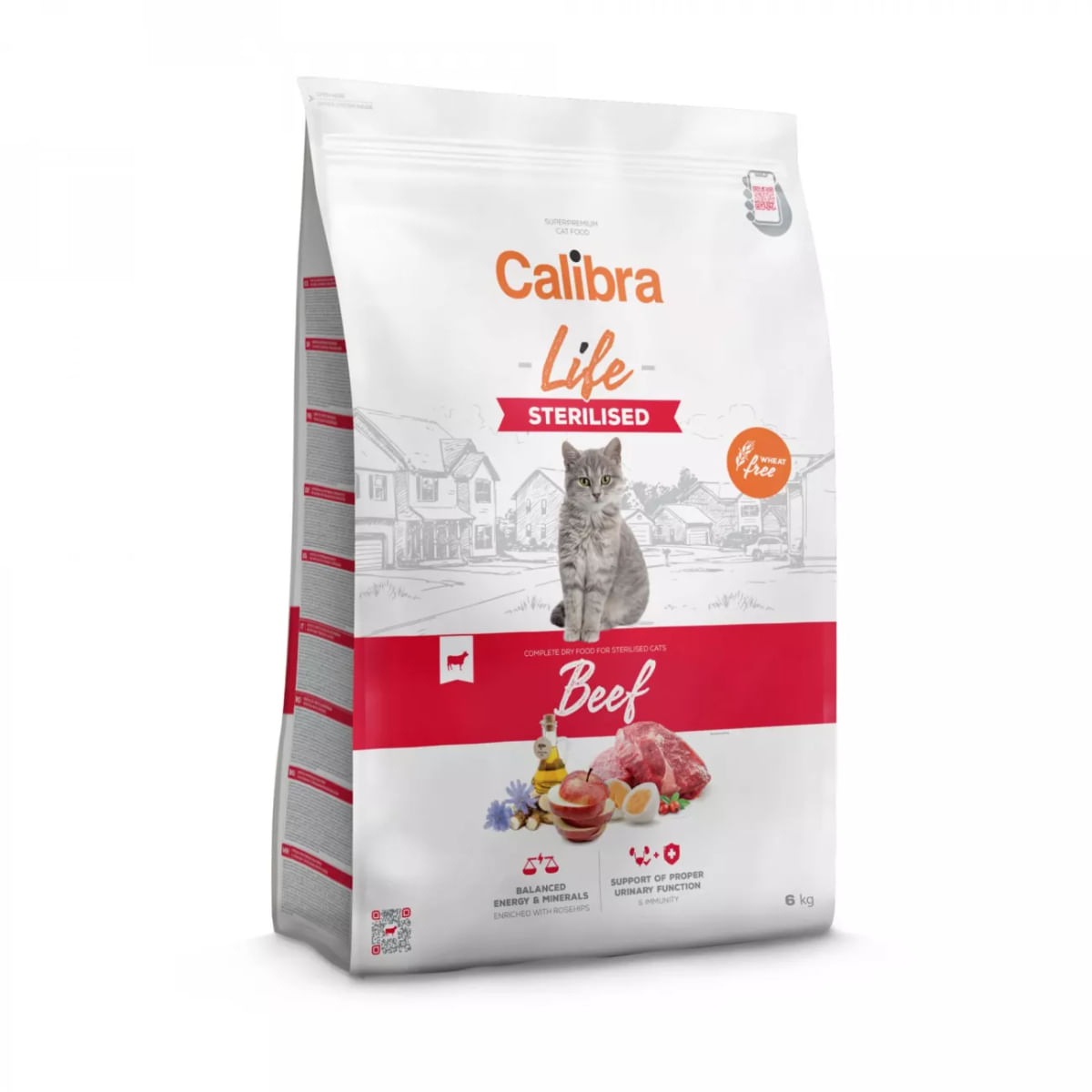 CALIBRA Life Sterilised, Vită, hrană uscată pisici sterilizate, 6kg - poza 2