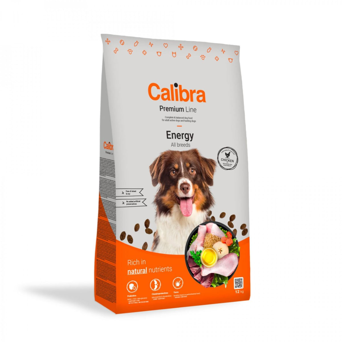 CALIBRA Premium Line Energy, XS-XL, Pui, hrană uscată câini, activitate intensă, 12kg - poza 2