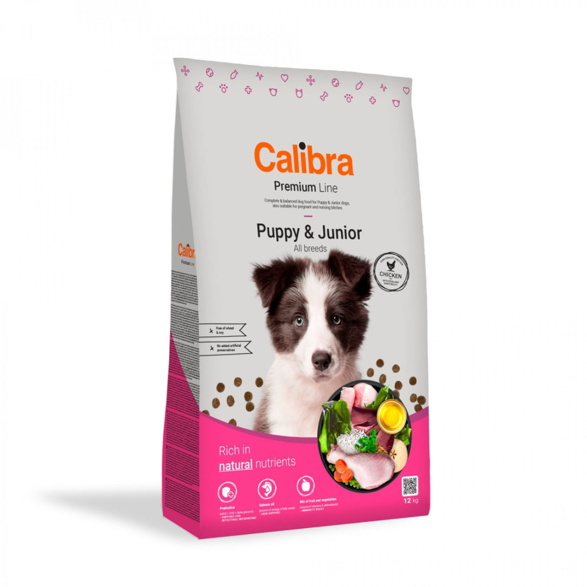 CALIBRA Premium Line Puppy&Junior, XS-XL, Pui, hrană uscată câini junior, 12kg - poza 1