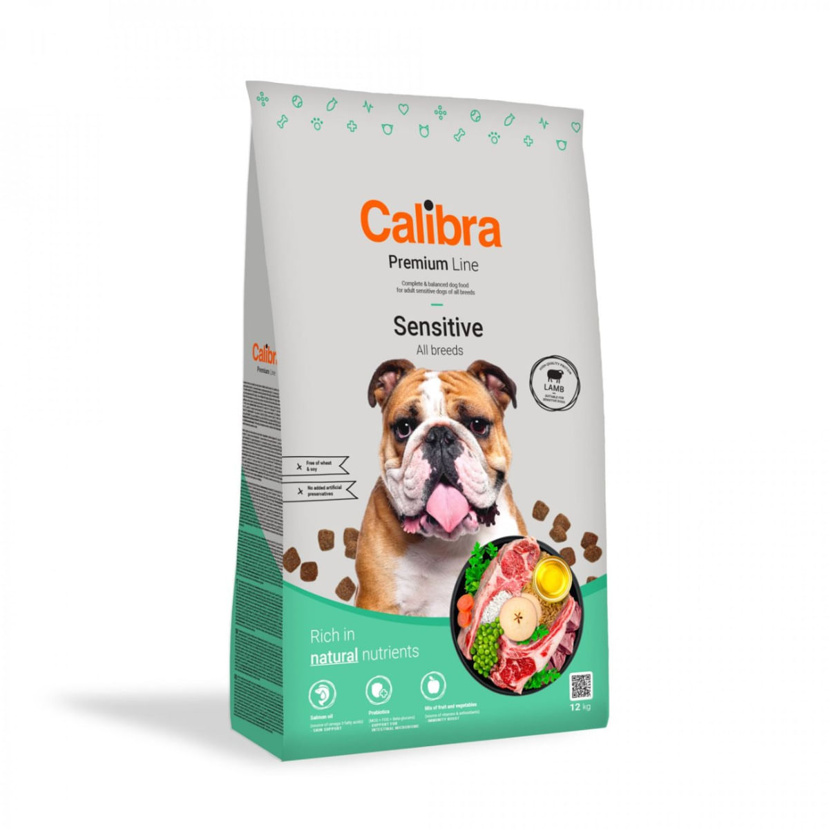 CALIBRA Premium Line Sensitive, XS-XL, Miel, hrană uscată câini, sistem digestiv, 12kg - poza 1