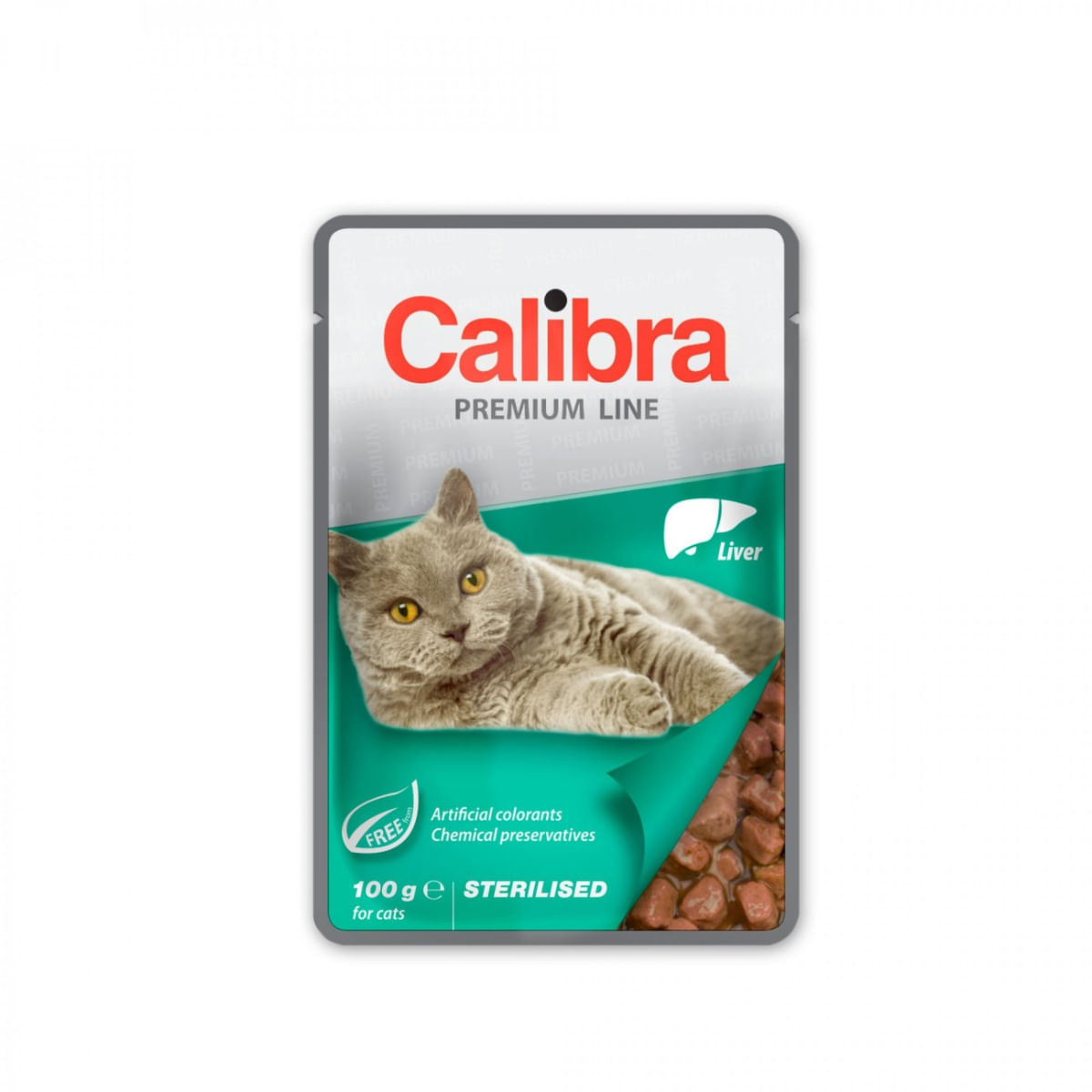 CALIBRA Premium Line Sterilised, Ficat, plic hrană umedă pisici sterilizate, (în suc propriu), bax, 100g x 24buc - poza 2