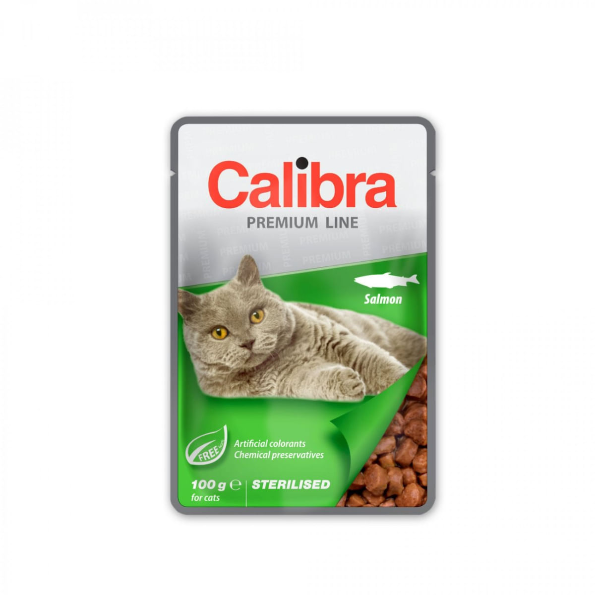 CALIBRA Premium Line Sterilised, Somon, plic hrană umedă pisici sterilizate, (în suc propriu), bax, 100g x 24buc - poza 1