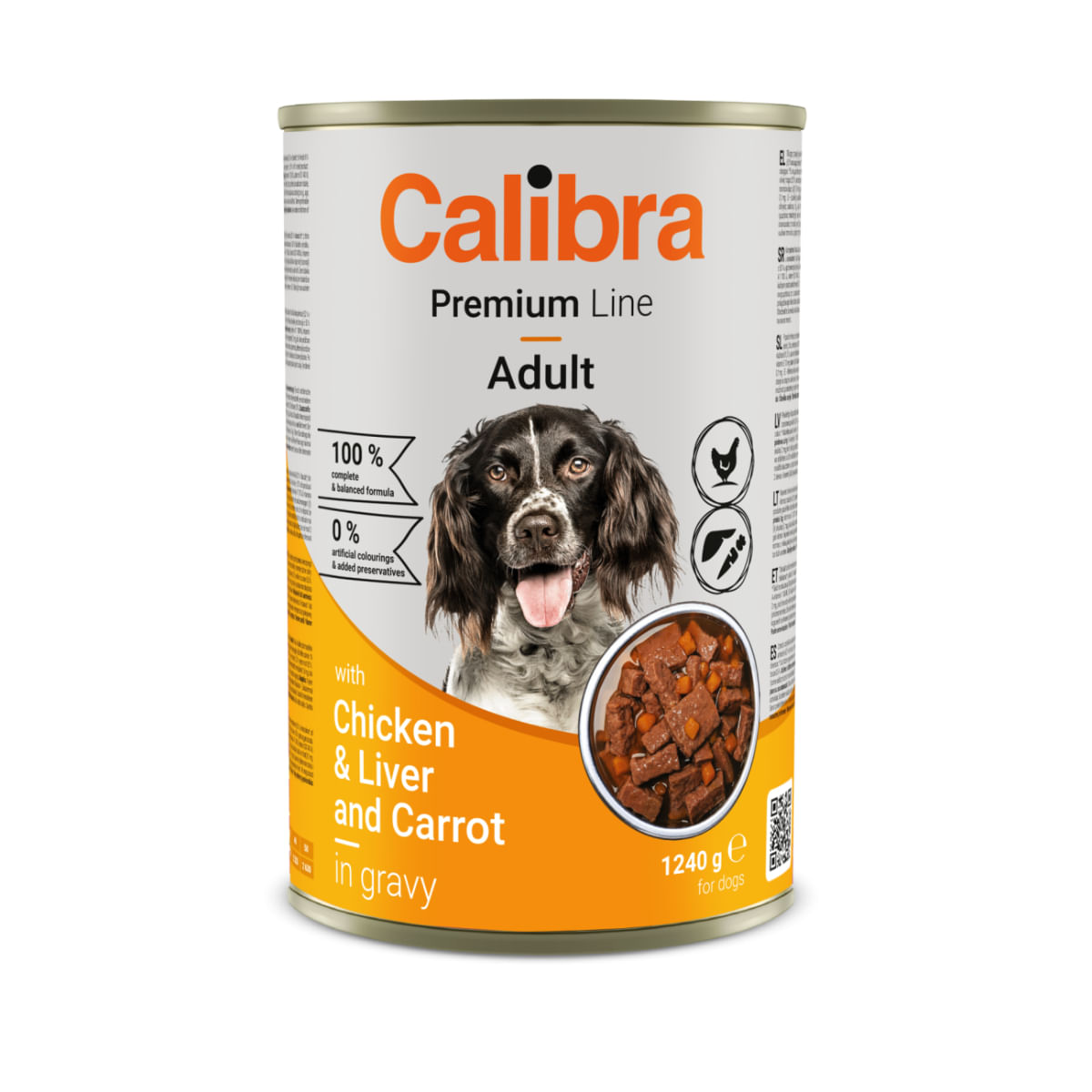 CALIBRA Premium Line, XS-XL, Pui și Ficat, conservă hrană umedă câini, (în sos), 1240g - poza 2