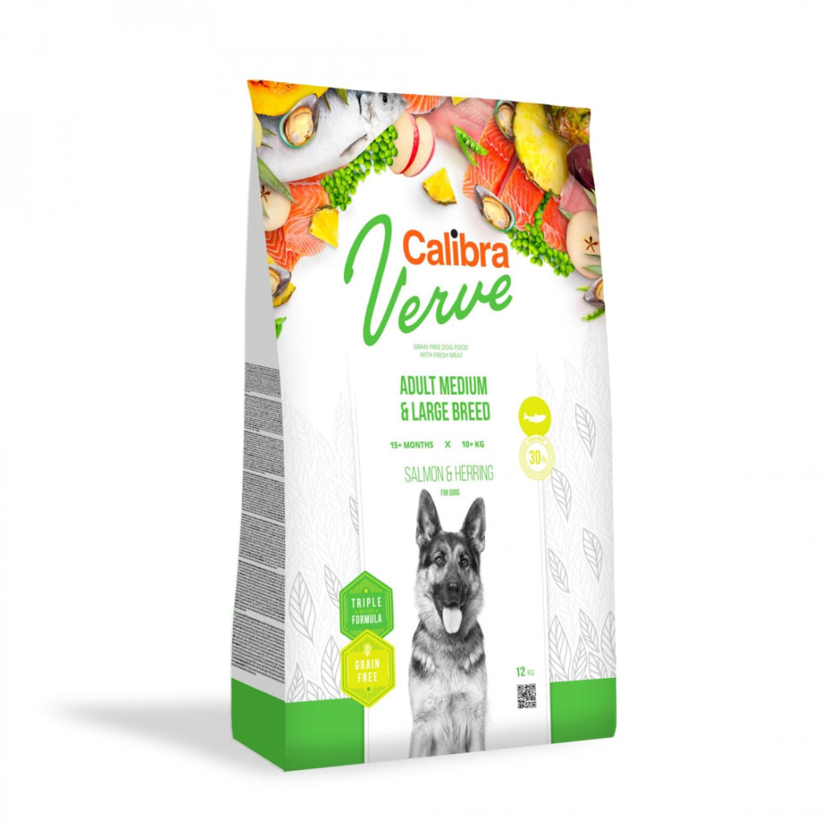 CALIBRA Verve GF Adult Medium & Large Breed, M-XL, Somon și Hering, hrană uscată fără cereale câini, 2kg - poza 2