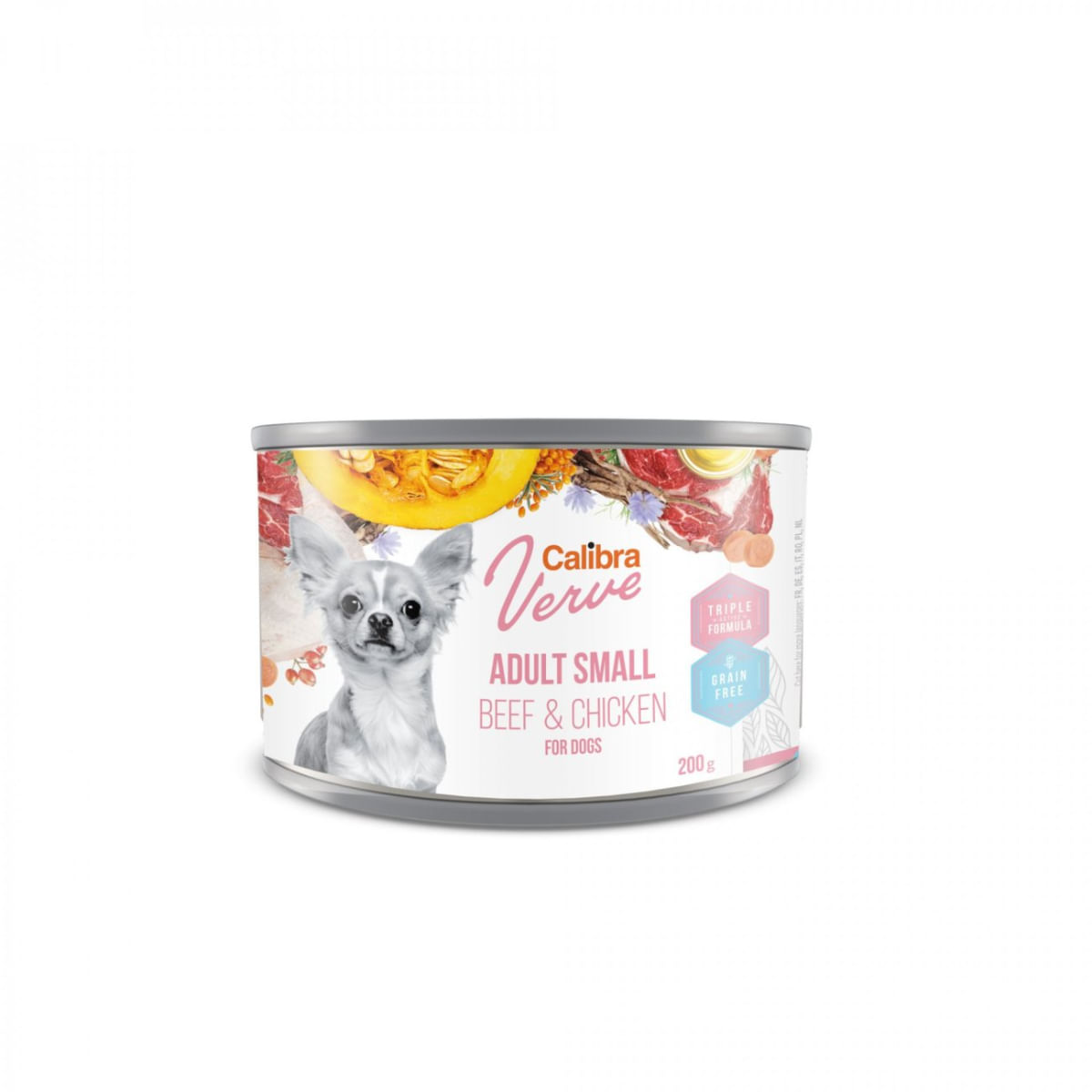 CALIBRA Verve GF, XS-S, Vită și Pui, conservă hrană umedă fără cereale câini, (pate), 200g - poza 2