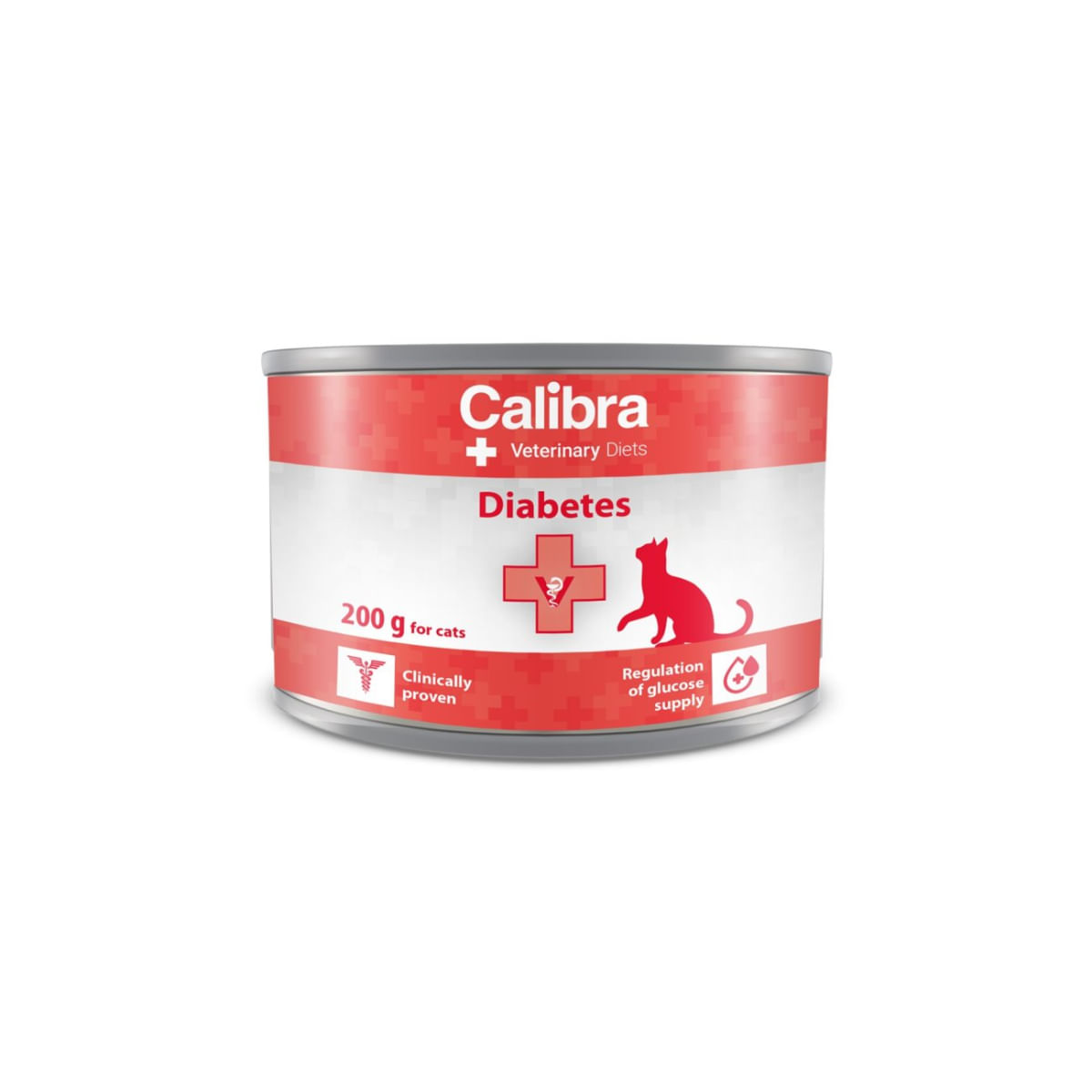 CALIBRA Veterinary Diets Diabetes, Curcan, dietă veterinară, conservă hrană umedă monoproteică pisici, diabet, (pate), 200g - poza 1