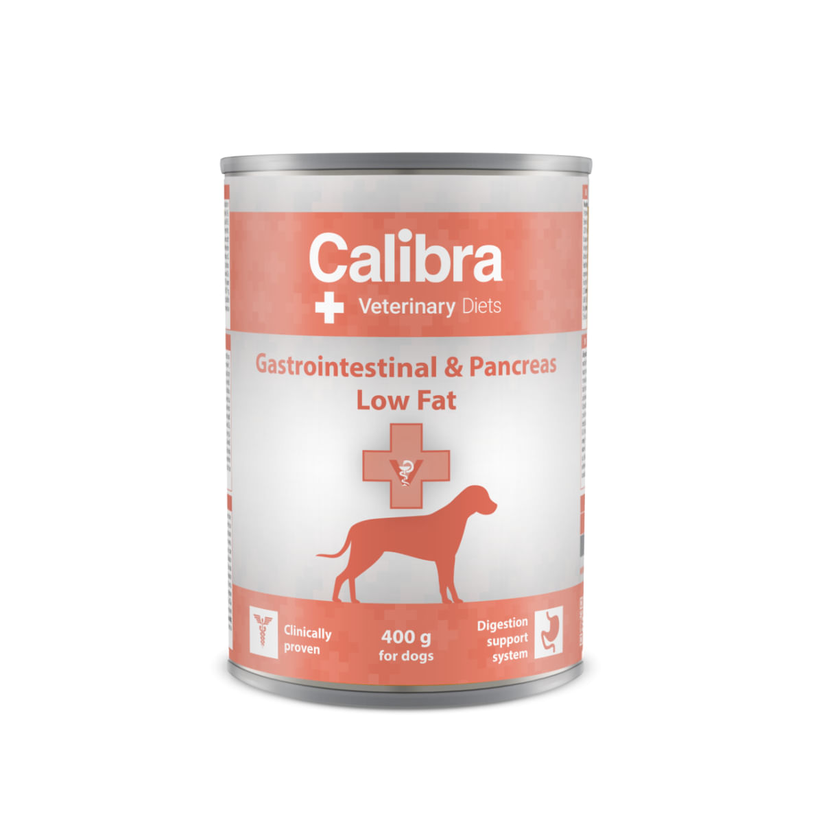 CALIBRA Veterinary Diets Gastrointestinal Low Fat, XS-XL, Ton și Miel, dietă veterinară, conservă hrană umedă câini, sistem digestiv, (pate), 400g - poza 1