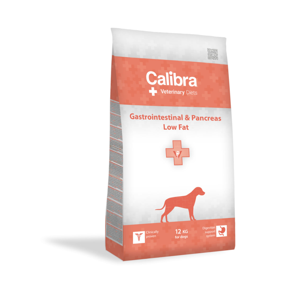 CALIBRA Veterinary Diets Gastrointestinal & Pancreas Low Fat, XS-XL, Somon, dietă veterinară, hrană uscată câini, sistem digestiv, 12kg - poza 2