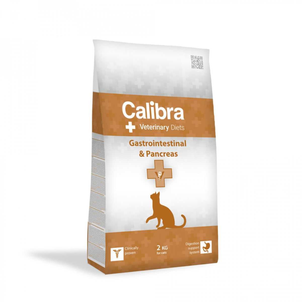 CALIBRA Veterinary Diets Gastrointestinal & Pancreas, Somon și Ou, dietă veterinară, hrană uscată pisici, sistem digestiv, 2kg - poza 1