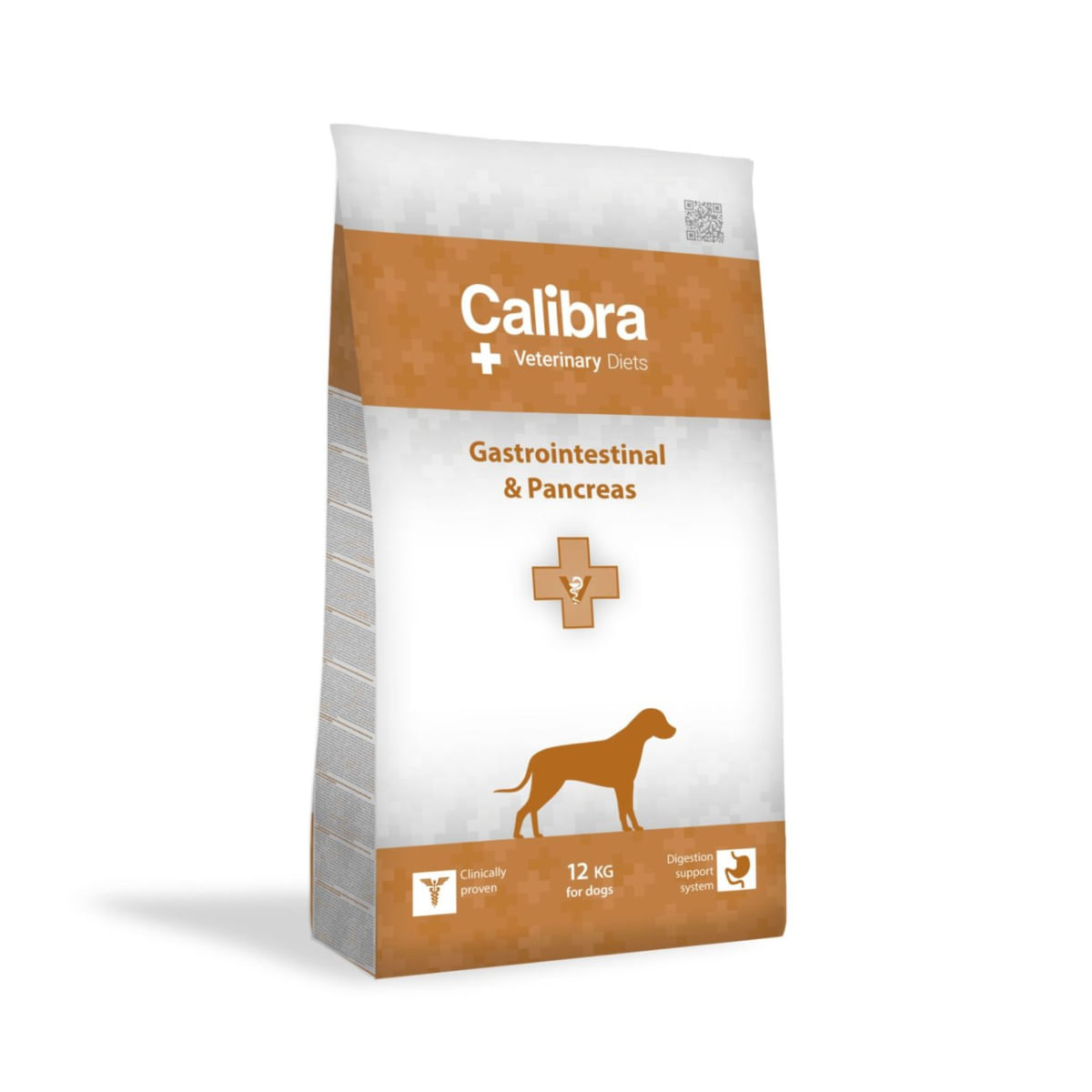 CALIBRA Veterinary Diets Gastrointestinal & Pancreas, XS-XL, Somon, dietă veterinară, hrană uscată câini, sistem digestiv, 12kg - poza 1