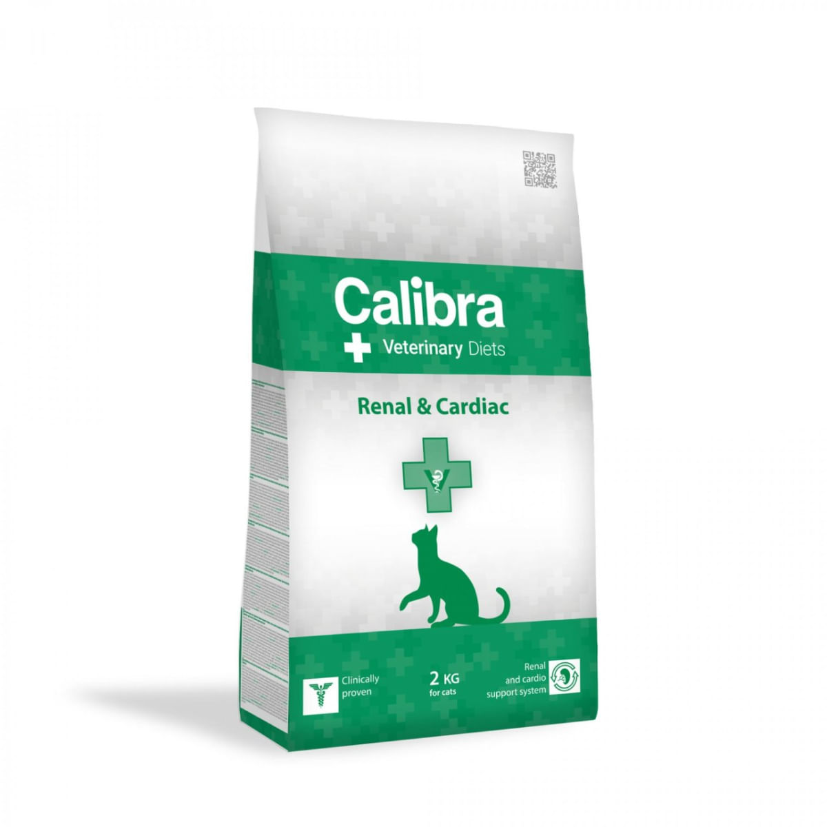 CALIBRA Veterinary Diets Renal & Cardiac, Orez și Ou, dietă veterinară, hrană uscată pisici, sistem renal, sistem cardio-vascular, 2kg - poza 1