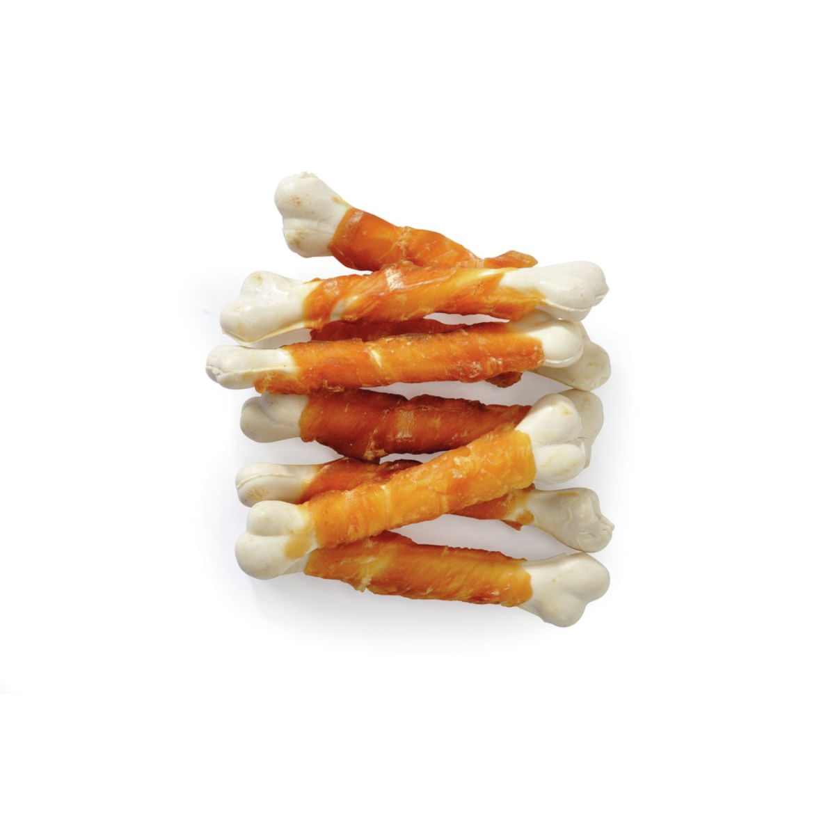 CAMON Chicken & Cornstarch Bones, XS-XL, Pui, punguță recompense câini, 80g - poza 3
