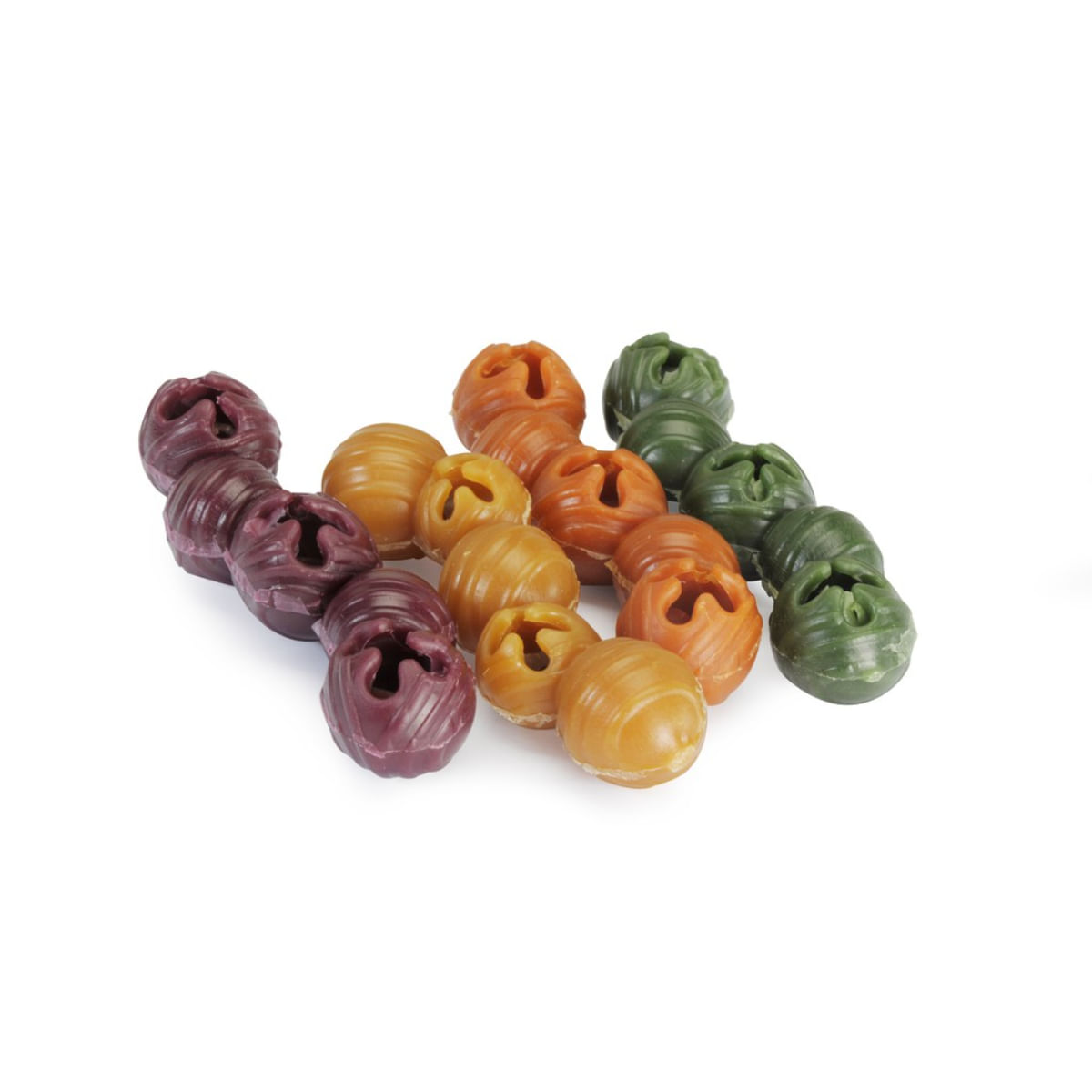 CAMON Dental Snack Mix Veggie Bells, XS-XL, Cartof Dulce și Fructe, punguță recompense câini, 100g - poza 4