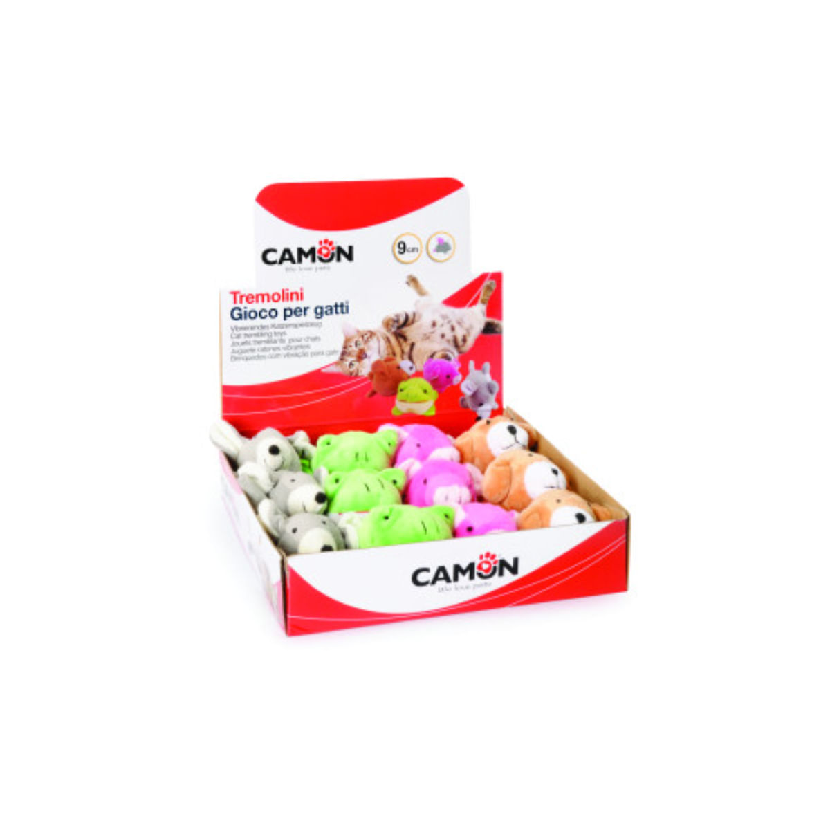 CAMON Diverse Animalute, jucărie minge pisici, activități fizice, pluș, diverse culori, 1buc - poza 2