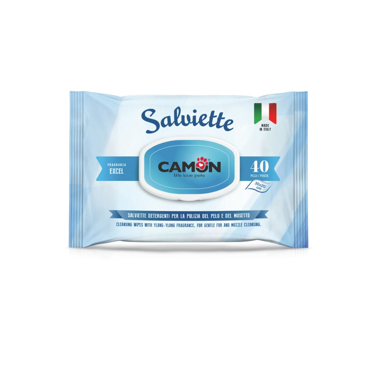 CAMON Excel, șervețele umede câini și pisici, Ylang-Ylang, 40buc - poza 2