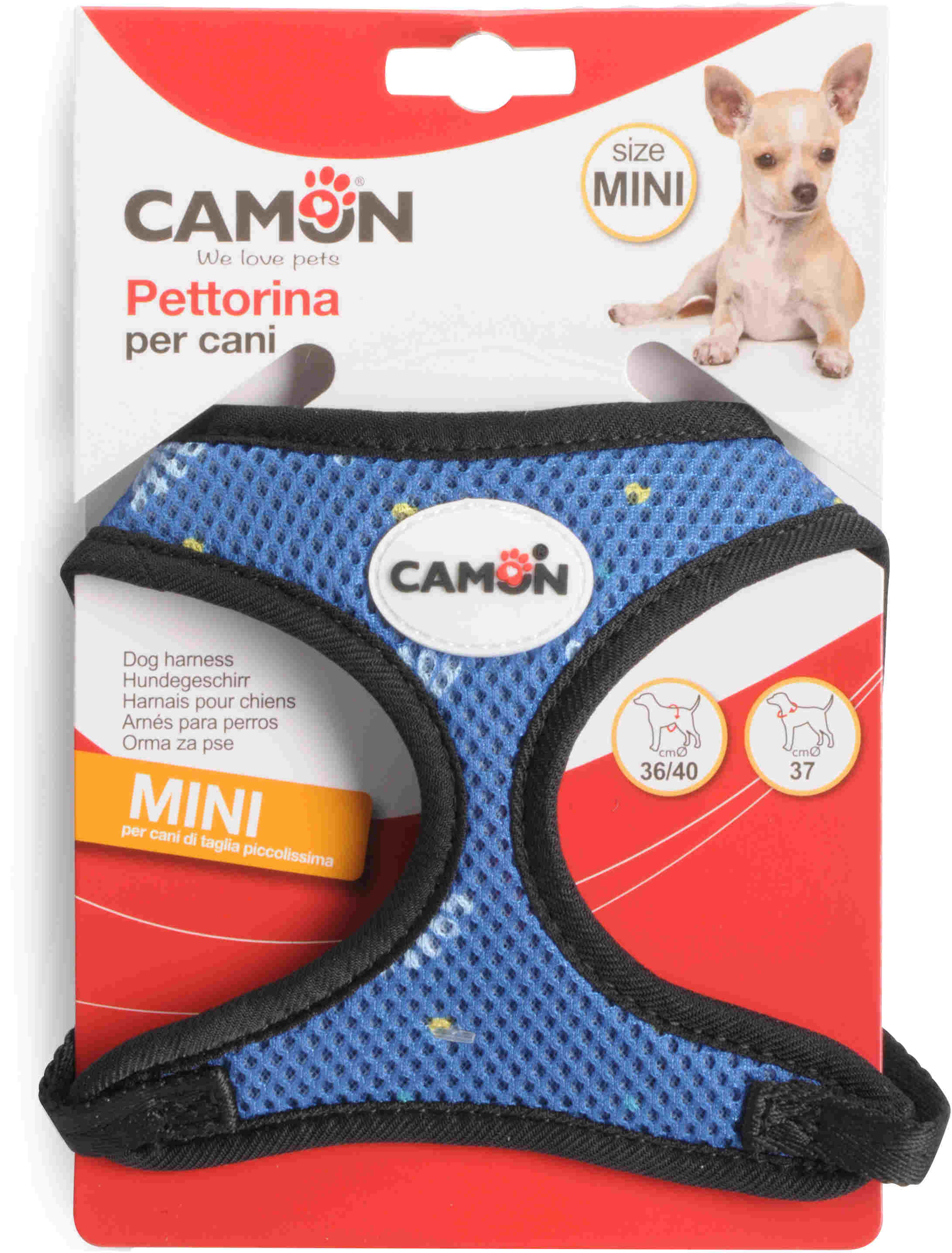 CAMON Ham ajustabil cu lesă pentru câini de talie mică