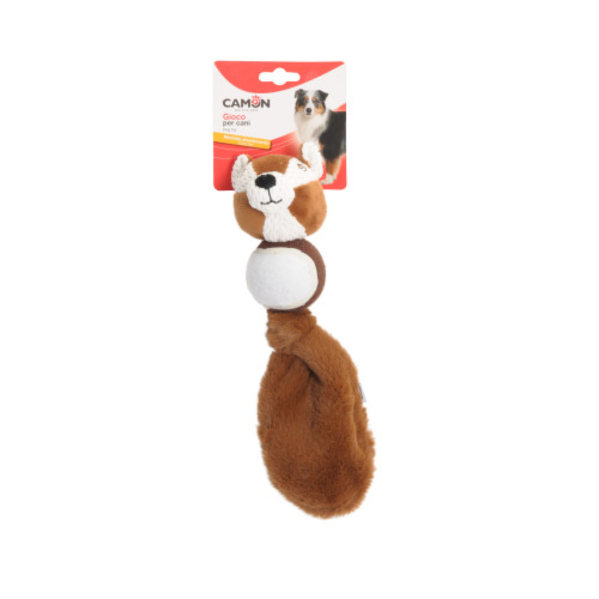 CAMON, jucărie minge câini, activități fizice, pluș CAMON, jucărie minge câini XS-L, activități fizice, pluș, diverse culori, 31cm, 1buc - poza 1