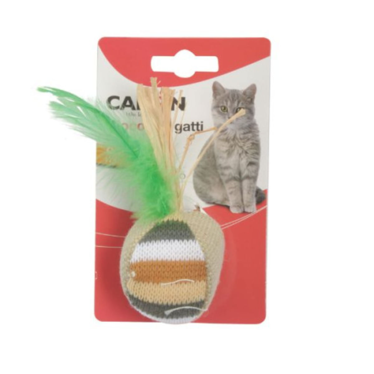 CAMON, jucărie minge pisici, activități fizice, textil, multicolor, 1buc - poza 2