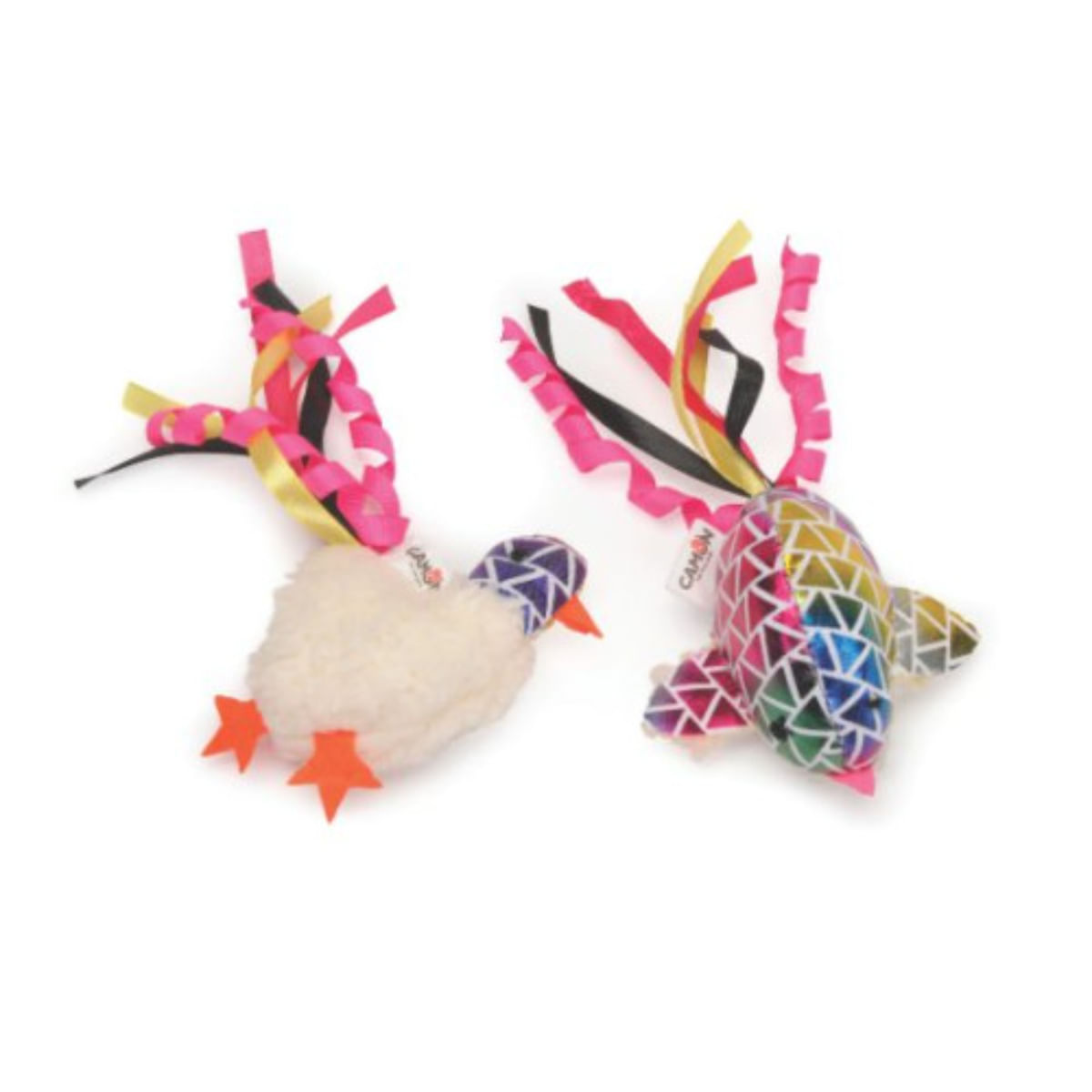 CAMON, jucărie stimulare pândă pisici, activități fizice, textil, diverse culori, ⌀8cm, 1buc - poza 2