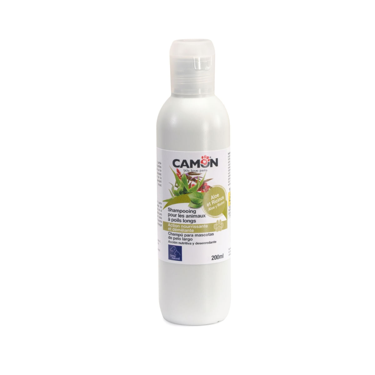 CAMON, șampon câini, păr lung, Aloe Vera și Ricin, flacon cu aplicator, 200ml - poza 3