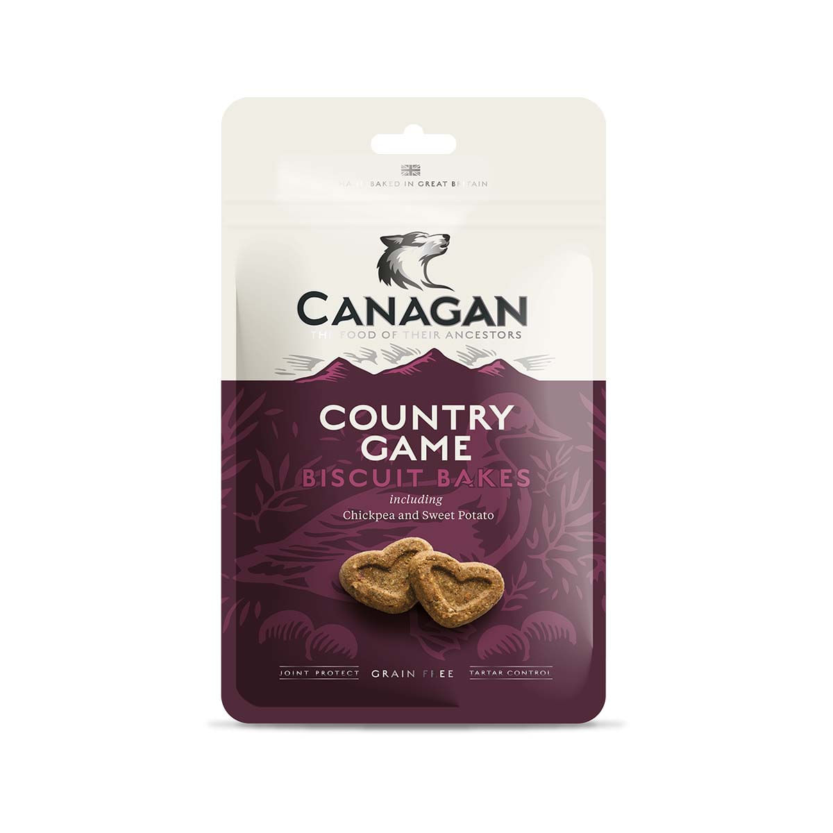 CANAGAN Country Game Biscuit Bakes, XS-XL, Rață și Vânat, punguță recompense fără cereale câini junior & adult, 150g - poza 2