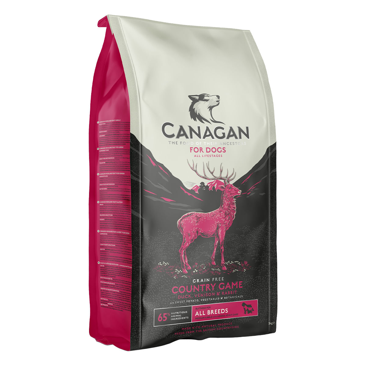 CANAGAN Country Game, XS-XL, Vânat, hrană uscată fără cereale câini junior & adult, 12kg - poza 2