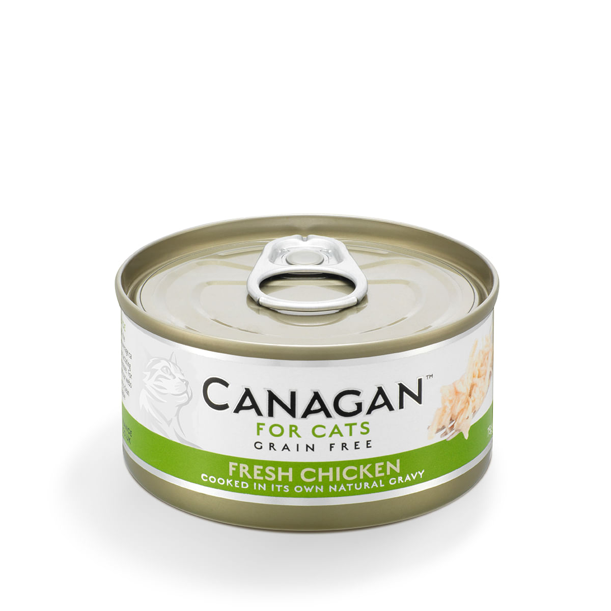 CANAGAN Fresh Chicken, Pui, conservă hrană umedă fără cereale pisici junior & adult, (în suc propriu), 75g - poza 2