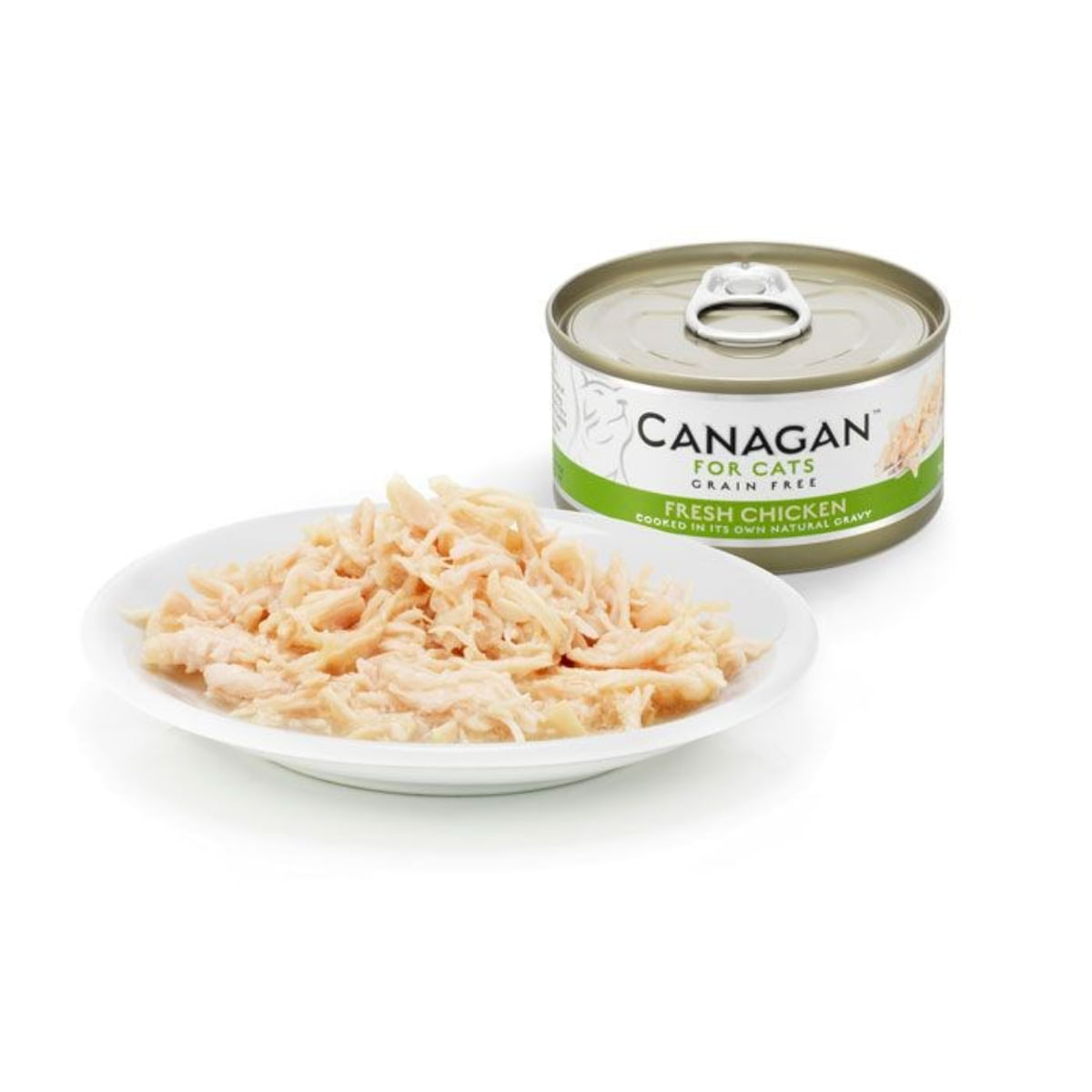 CANAGAN Fresh Chicken, Pui, conservă hrană umedă fără cereale pisici junior & adult, (în suc propriu), 75g - poza 4