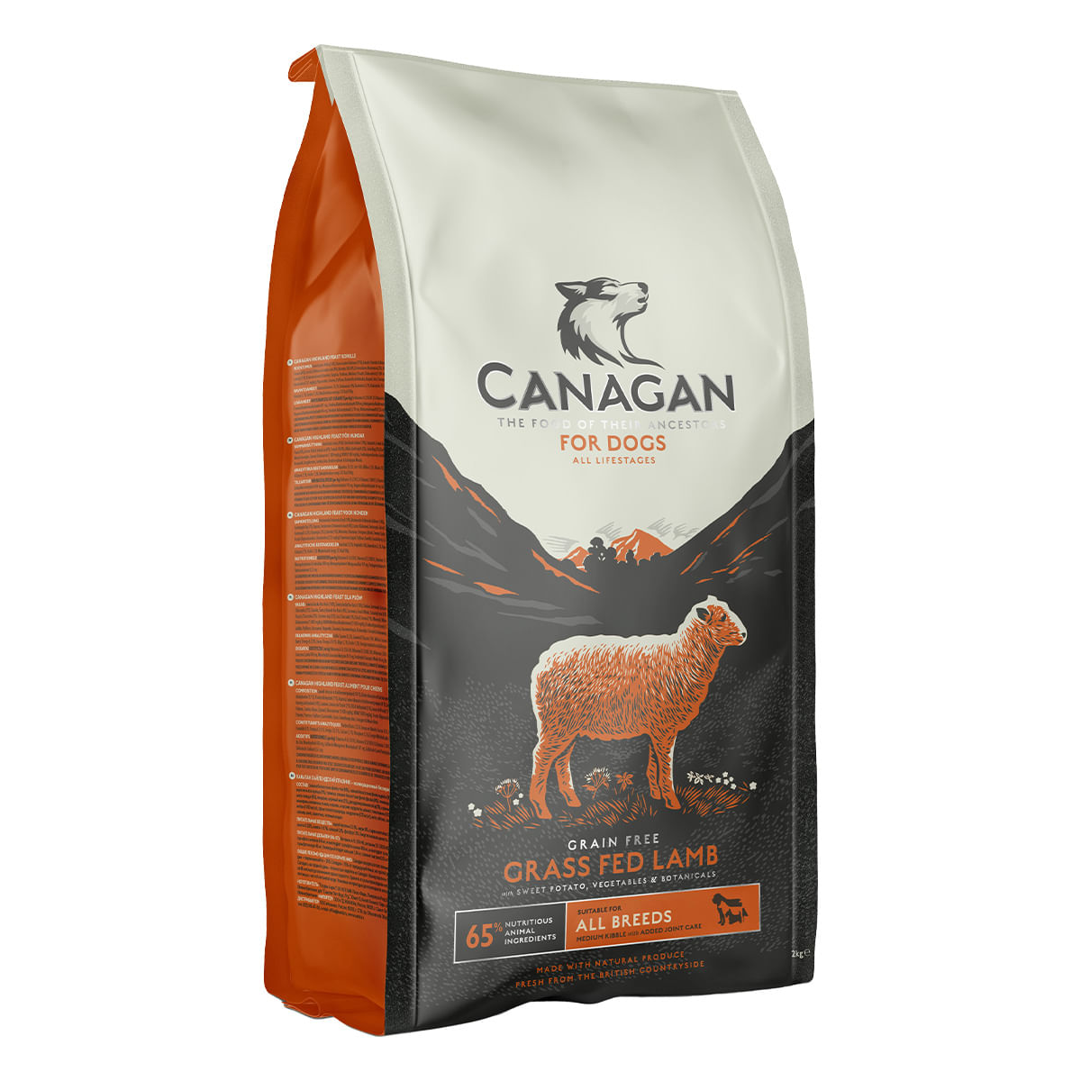 CANAGAN Grass Fed Lamb, XS-XL, Miel, hrană uscată fără cereale câini junior & adult, 12kg - poza 2
