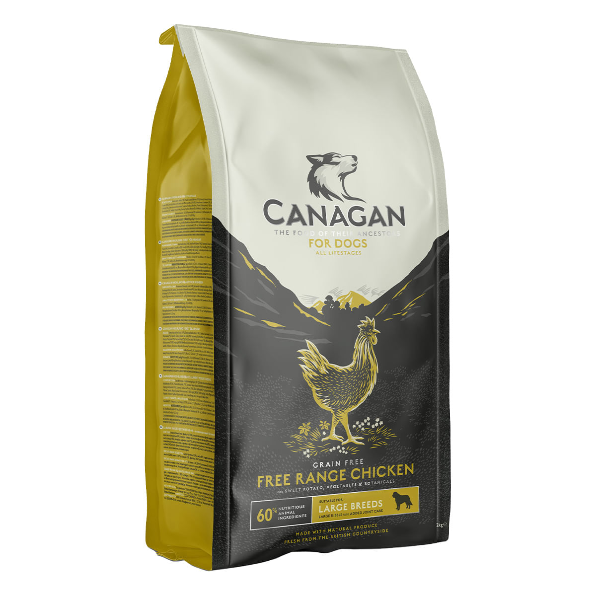 CANAGAN Large Breed, L-XL, Pui, hrană uscată fără cereale câini junior & adult, 2kg - poza 1
