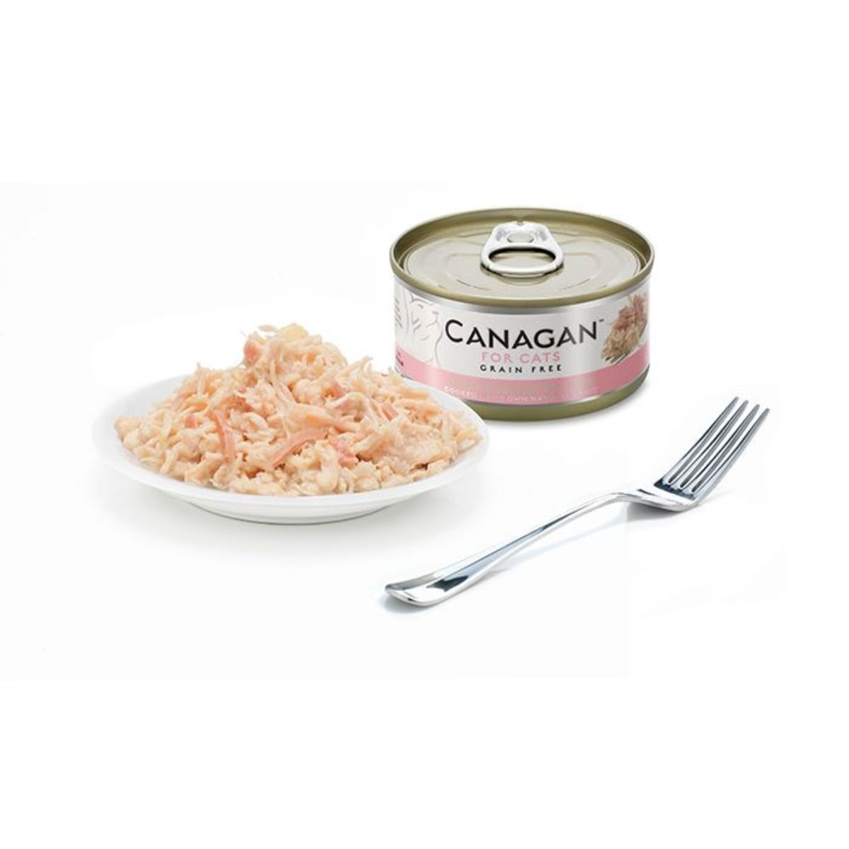 CANAGAN, Pui și Șuncă, conservă hrană umedă fără cereale pisici junior & adult, (în suc propriu), 75g - poza 4