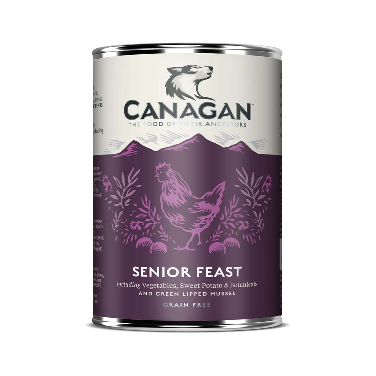 CANAGAN Senior Feast, XS-XL, Pui, conservă hrană umedă fără cereale câini senior, (în supă), 400g - poza 2