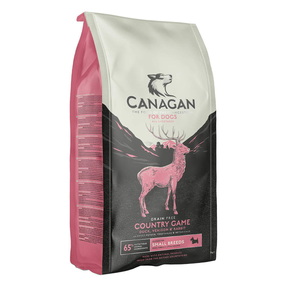 CANAGAN Small Breed Country Game, XS-S, Vânat, hrană uscată fără cereale câini junior & adult, 2kg - poza 2