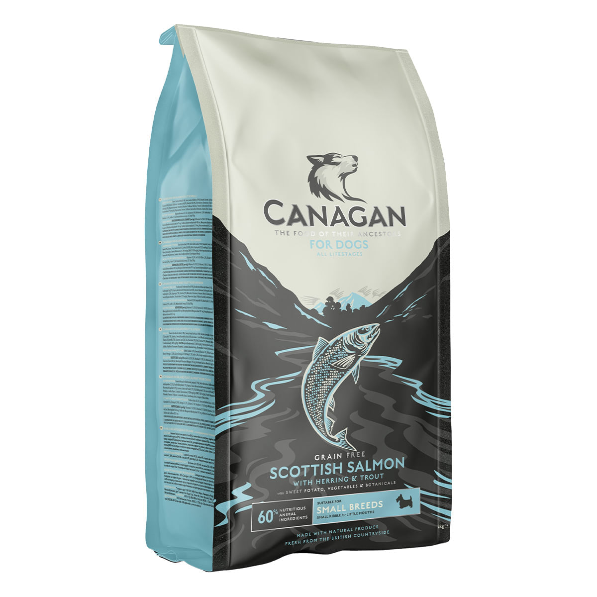 CANAGAN Small Breed Scottish Salmon, XS-S, Somon, hrană uscată fără cereale câini junior & adult, 2kg - poza 2