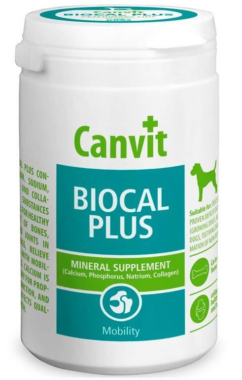 CANVIT Biocal Plus, supliment sistem articular, sistem osos câini CANVIT Biocal Plus, XS-S, supliment sistem articular, sistem osos câini, flacon, 500g - poza 1