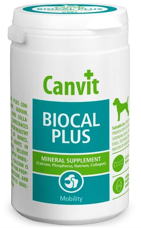 CANVIT Biocal Plus, supliment sistem articular, sistem osos câini CANVIT Biocal Plus, XS-S, supliment sistem articular, sistem osos câini, flacon, 1000g - poza 2