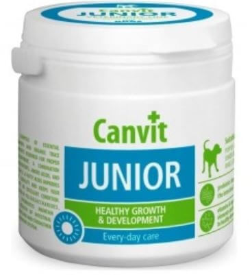 CANVIT Junior Maxi, supliment multivitamine câini junior CANVIT Junior Maxi, M-XL, supliment multivitamine câini junior, flacon, 230g - poza 1