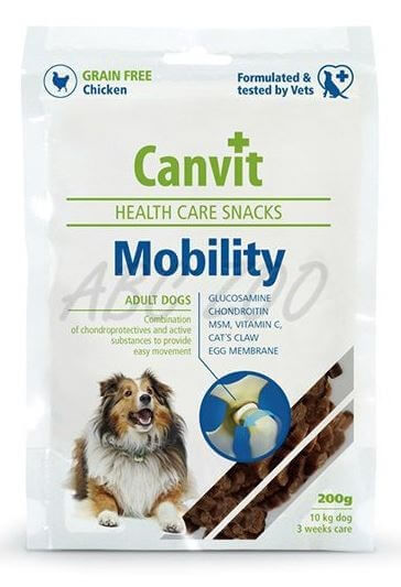 CANVIT Mobility, XS-XL, Pui, punguță recompense funcționale câini, sistem articular, 200g - poza 2