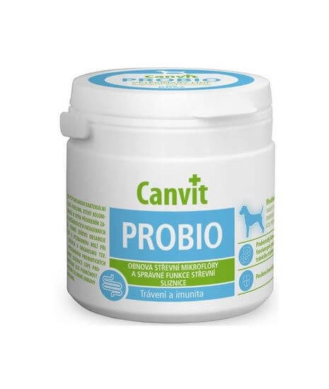 CANVIT Probio, supliment sistem digestiv & probiotice, imunitate câini CANVIT Probio, XS-S, supliment sistem digestiv & probiotice, imunitate câini, flacon, 100g - poza 1