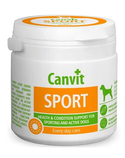 CANVIT Sport, multivitamine activitate intensă câini CANVIT Sport, XS-S, multivitamine activitate intensă câini, flacon, 100g - poza 1