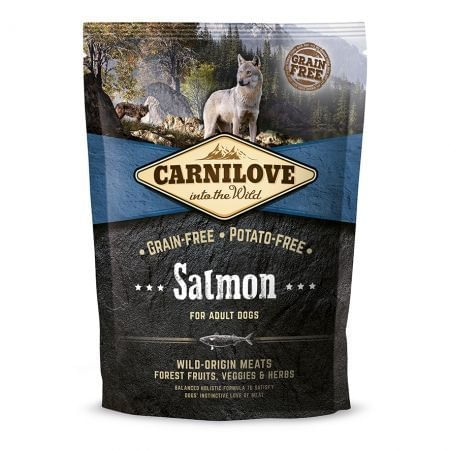 CARNILOVE Adult S-XL, Somon, hrană uscată fără cereale câini, 1.5kg - poza 2