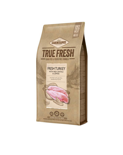 CARNILOVE True Fresh Turkey hrana uscata pentru caini adulti, curcan 4 kg
