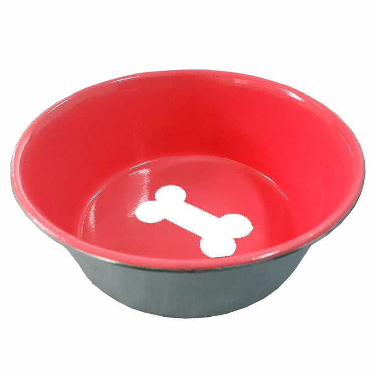 Castron 4DOG Inox Interior Antiderapant Rosu