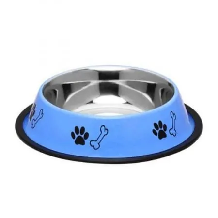 Castron antiderapant pentru caini 4Dog Albastru 0,48L