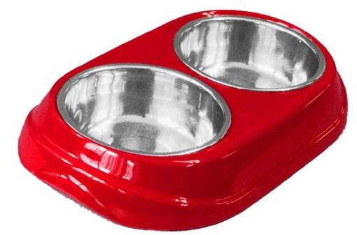 Castron Melamina/Inox Red 2x150 ml 8042