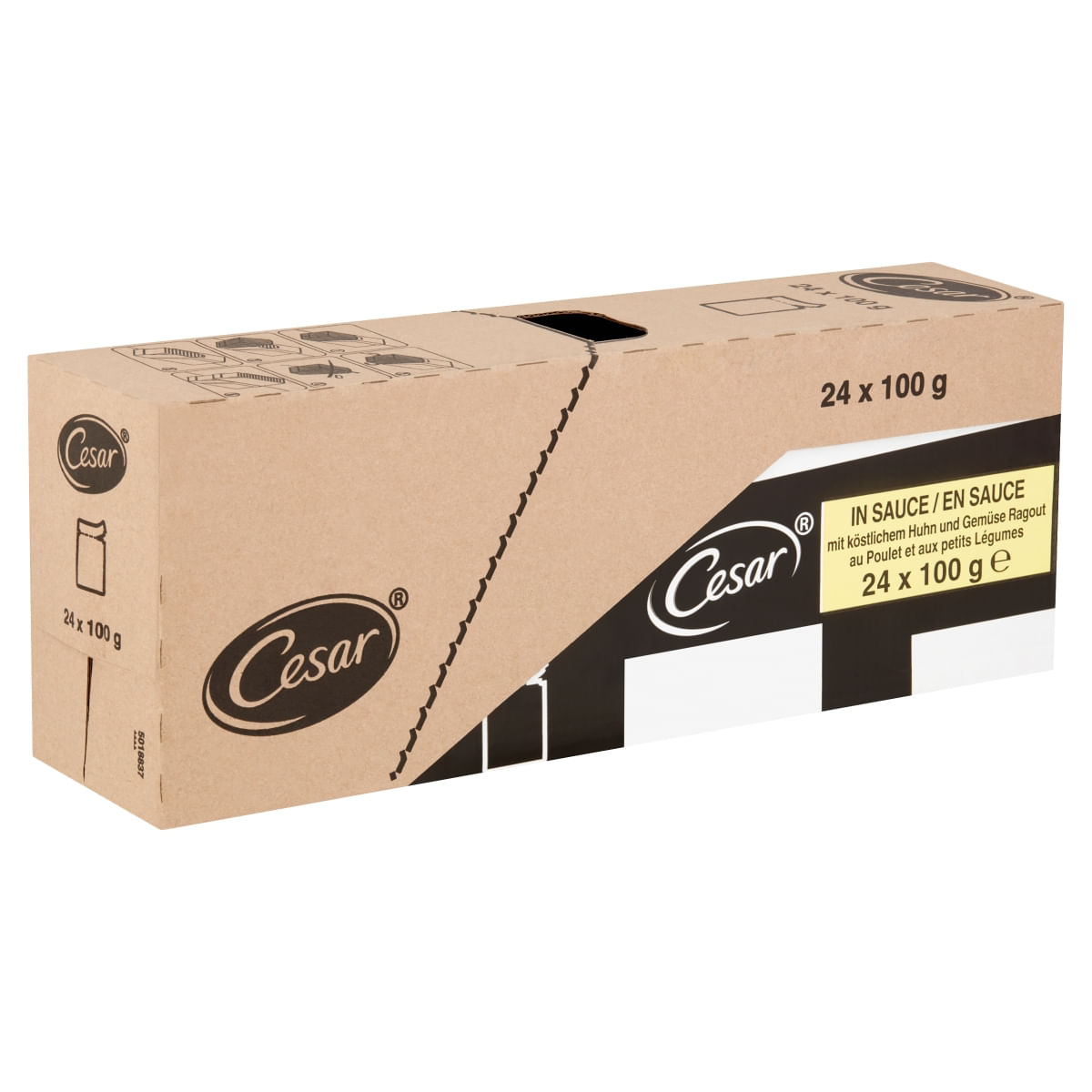 CESAR Pui și Legume, hrană umedă câini, (în sos) CESAR Pui și Legume, plic hrană umedă câini, (în sos), 100g - poza 2
